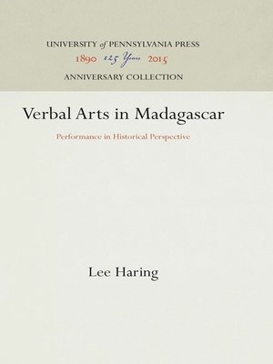 cover image of Verbal Arts in Madagascar